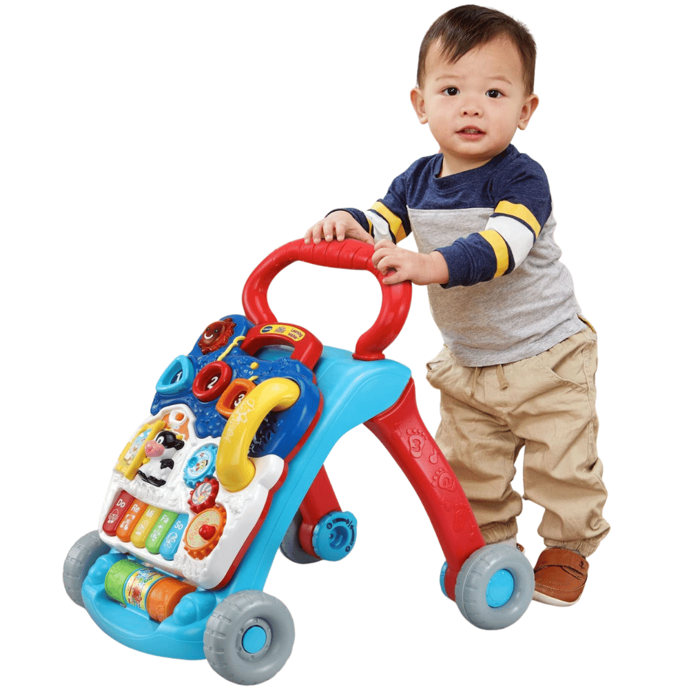 Baby Shark Toys Wooden Baby Walker - Toddlers Learning to Walk